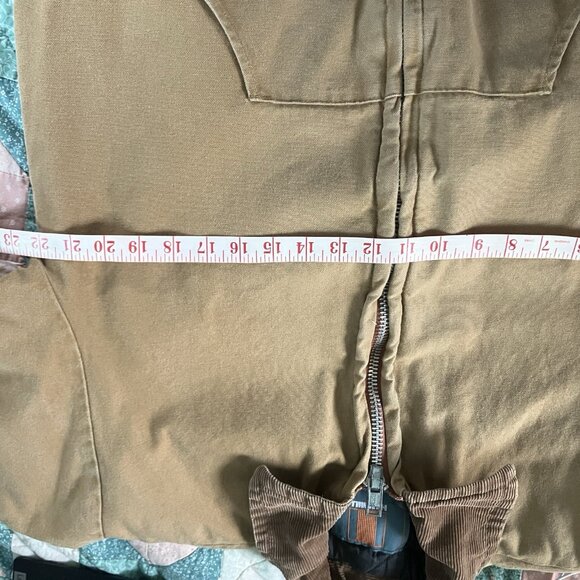 Vintage Hammill Quilt Lined Jacket Mens 42 Brown Canvas Utility 90s Workwear - Picture 9 of 12